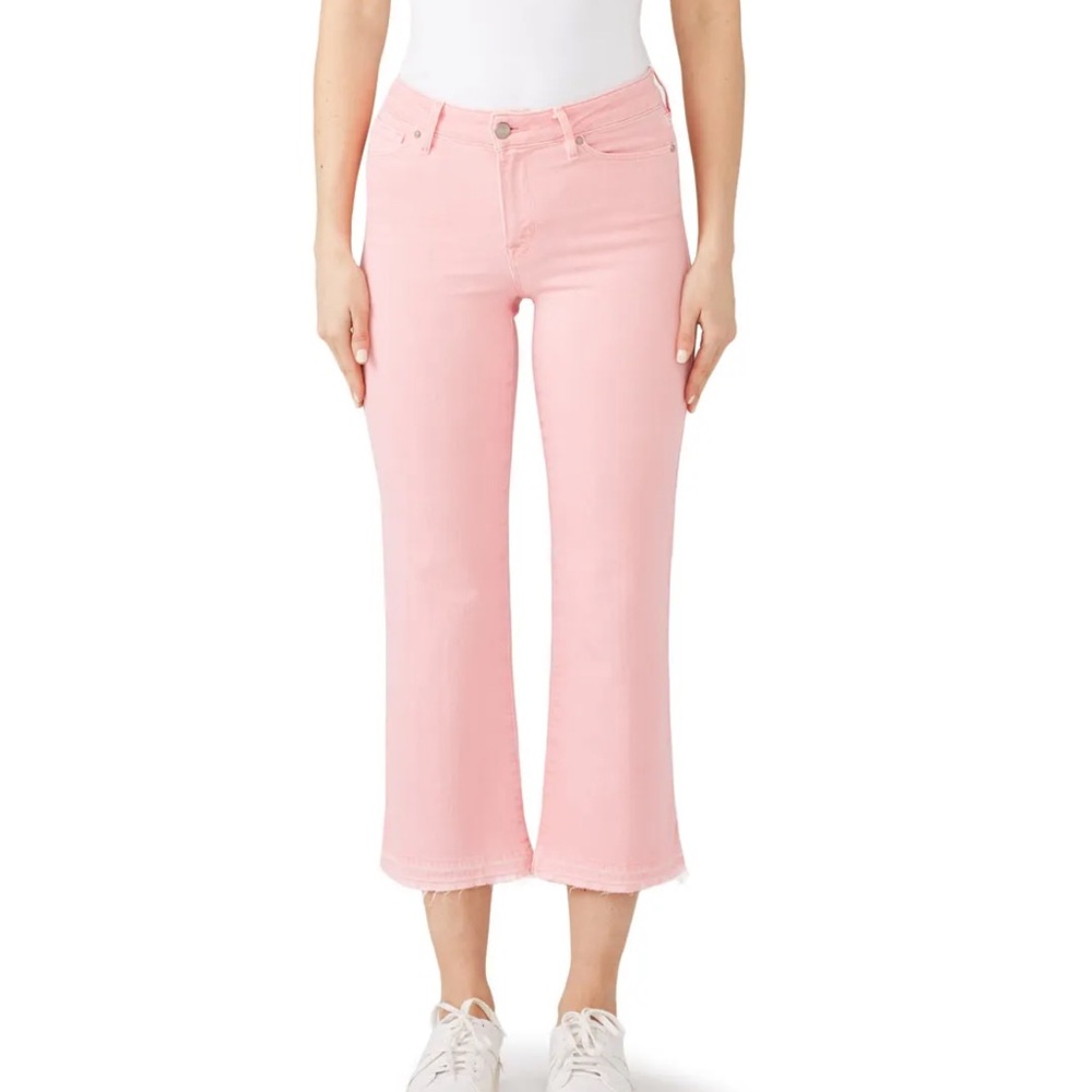Sanctuary Denim Pink Robbie Cropped Jeans Sz 25 GUC Raw Hem